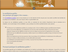 Tablet Screenshot of meditationsguidees.com